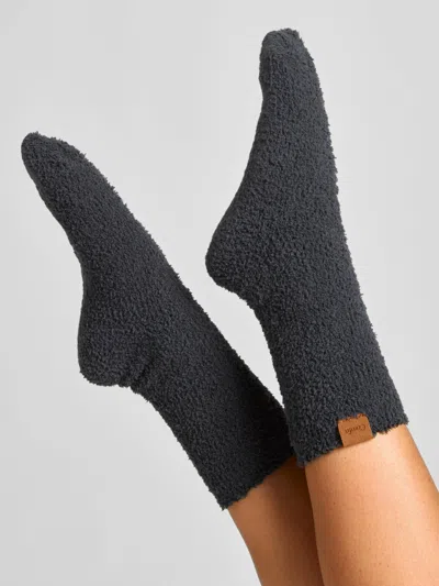 Comfrt Pillow Walk Cozy Socks In Black