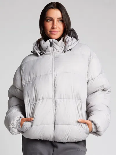 Comfrt Puffer Jacket In Gray