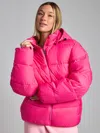 Comfrt Puffer Jacket In Pink
