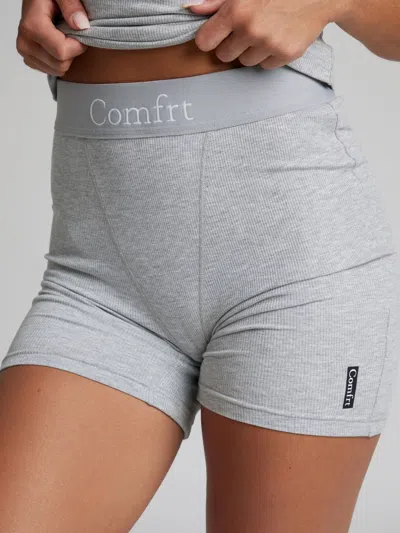 Comfrt Rib Contour Boxer In Gray