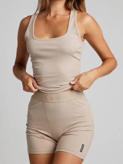 Comfrt Rib Contour Boxer In Neutral