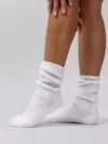 Comfrt Scrunch Socks In White