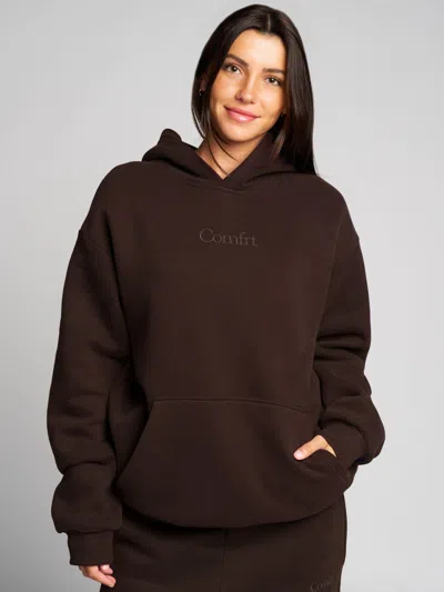 Comfrt Signature Hoodie In Brown
