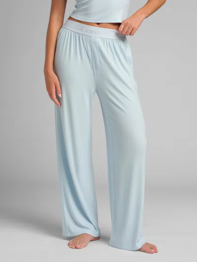 Comfrt Slinky Rib Lounge Pant In Blue