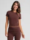 Comfrt Softstretch Baby Tee In Brown