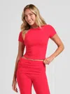 Comfrt Softstretch Baby Tee In Red