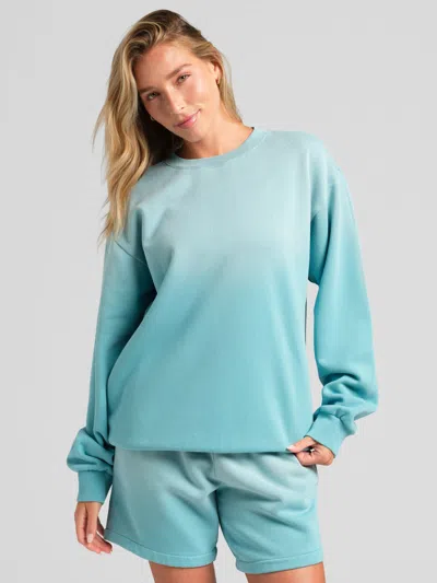 Comfrt Sunwashed Crew Sweatshirt In Blue