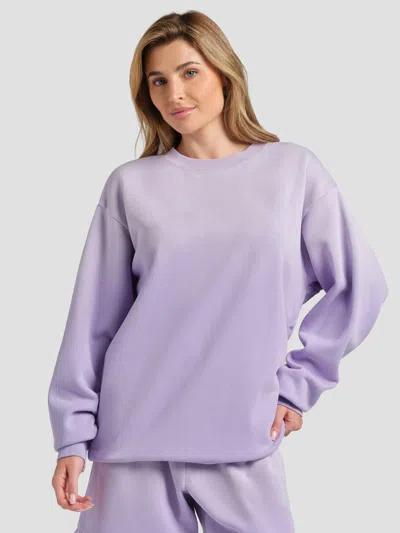 Comfrt Sunwashed Crew Sweatshirt In Purple
