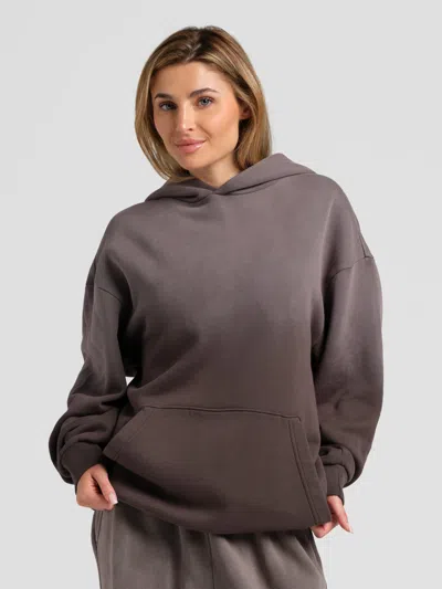 Comfrt Sunwashed Hoodie In Brown