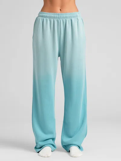 Comfrt Sunwashed Straight Leg Sweatpants In Blue