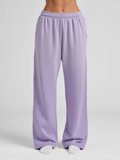 Comfrt Sunwashed Straight Leg Sweatpants In Purple