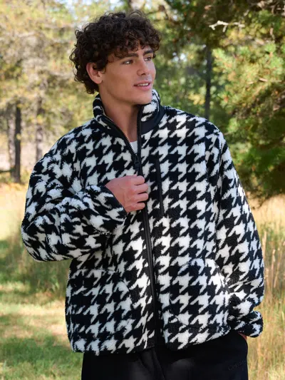 Comfrt Teddy Full Zip Jacket In Multi