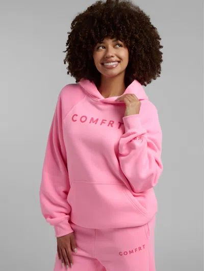 Comfrt Tranquil Hoodie In Candy Pink