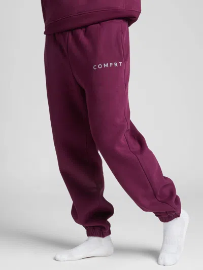 Comfrt Tranquil Sweatpants In Burgundy