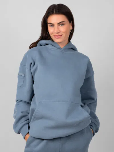 Comfrt Travel Essentials Hoodie In Blue