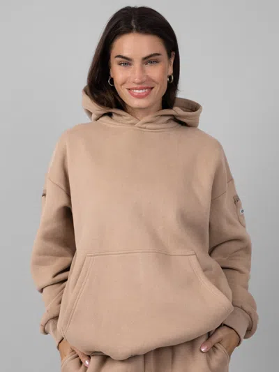 Comfrt Travel Essentials Hoodie In Brown