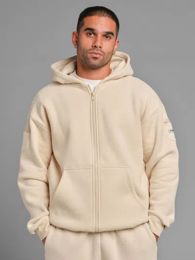 Comfrt Travel Essentials Zip Hoodie In Neutral