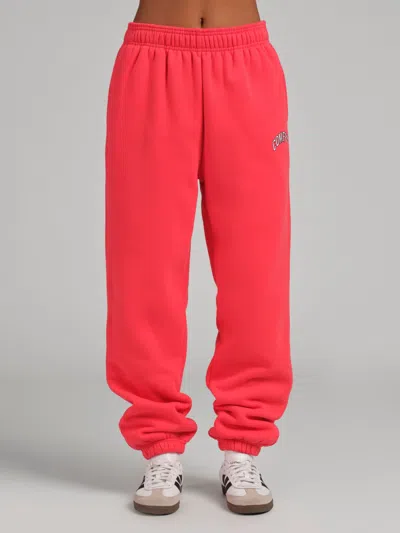 Comfrt Varsity Logo Sweatpants In Red