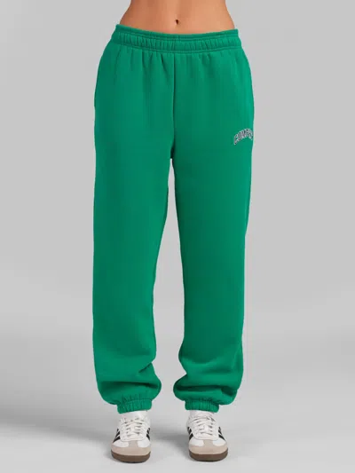 Comfrt Varsity Logo Sweatpants In Green