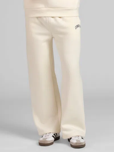Comfrt Varsity Straight Leg Sweatpants In Neutral