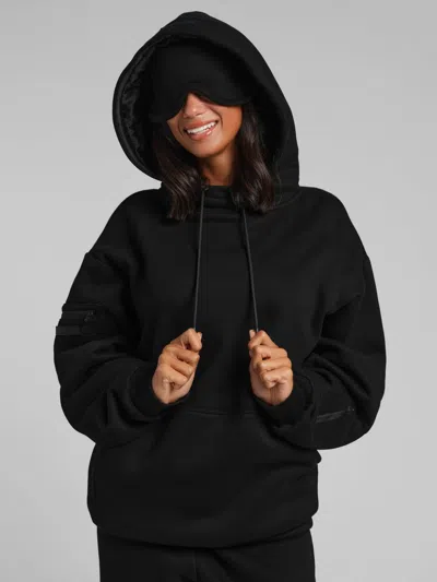 Comfrt Vip Airplane Mode Travel Hoodie – Mega In Onyx Black