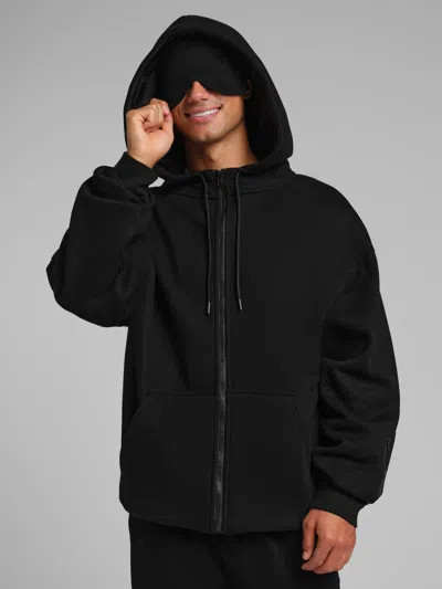 Comfrt Vip Airplane Mode Travel Zip Hoodie – Mega In Onyx Black