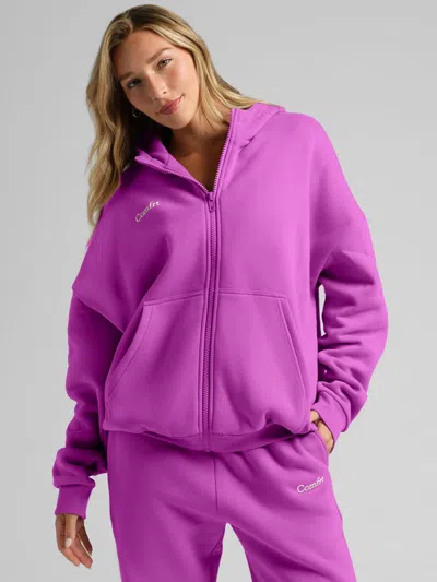 Comfrt Vip Exclusive Cloud Zip Hoodie In Purple