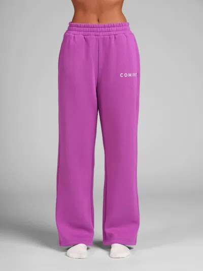 Comfrt Vip Exclusive Tranquil Straight Leg Sweatpants In Purple