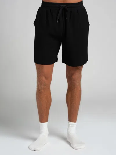 Comfrt Waffle Lounge 7" Short In Black