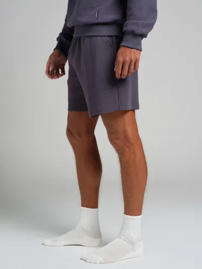 Comfrt Waffle Lounge 7" Short In Blue