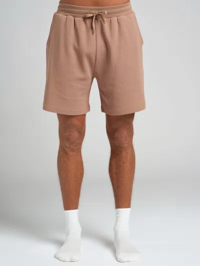 Comfrt Waffle Lounge 7" Short In Brown