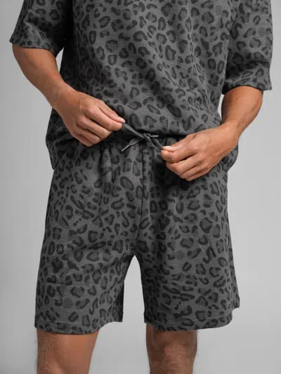Comfrt Waffle Lounge 7" Short In Gray