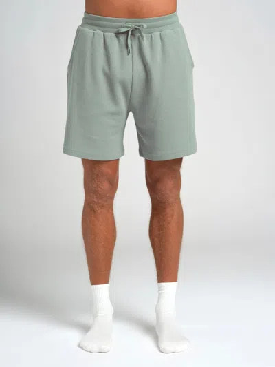 Comfrt Waffle Lounge 7" Short In Green