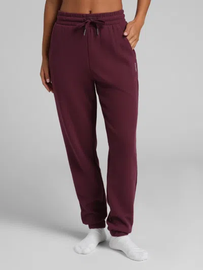 Comfrt Waffle Lounge Jogger In Burgundy