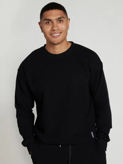 Comfrt Waffle Lounge Long Sleeve In Black