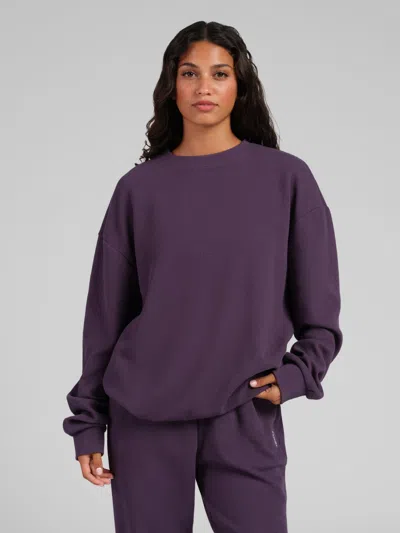 Comfrt Waffle Lounge Long Sleeve In Blackberry