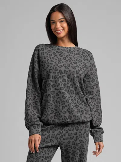 Comfrt Waffle Lounge Long Sleeve In Gray