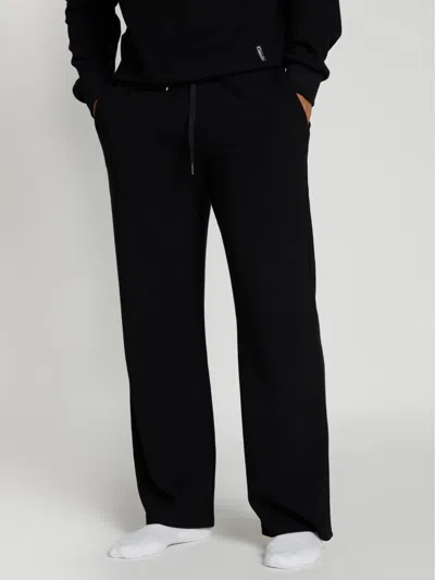 Comfrt Waffle Lounge Pant In Black