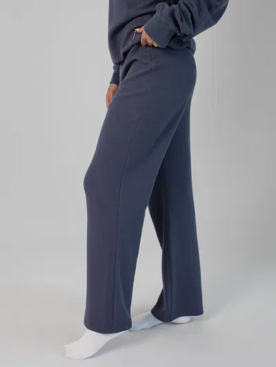 Comfrt Waffle Lounge Pant In Blue