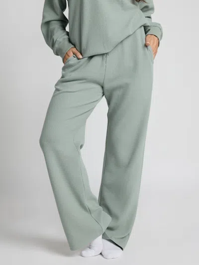 Comfrt Waffle Lounge Pant In Green