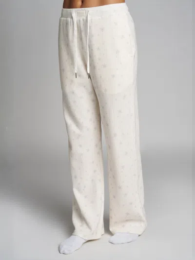 Comfrt Waffle Lounge Pant In Snow Sprinkle