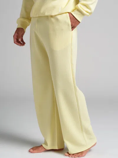 Comfrt Waffle Lounge Pant In Yellow