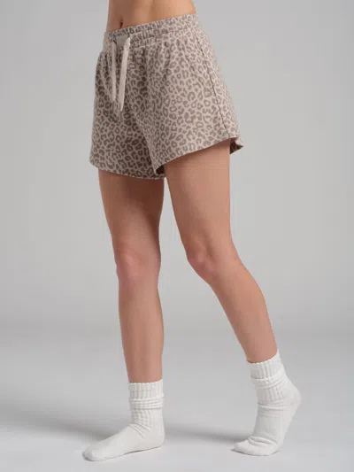 Comfrt Waffle Lounge Short In Silver