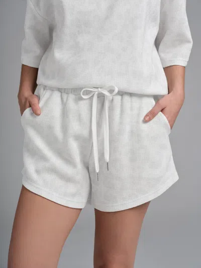 Comfrt Waffle Lounge Short In Gray