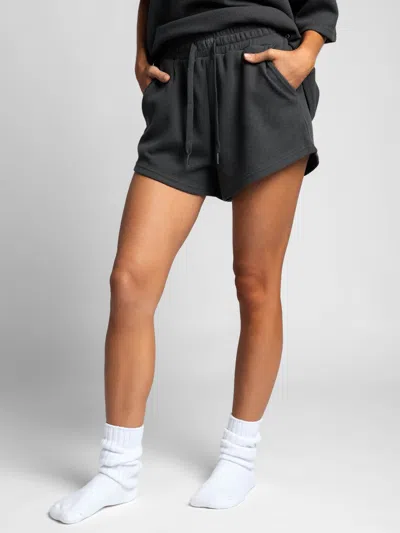Comfrt Waffle Lounge Short In Gray