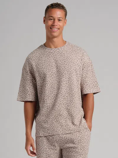 Comfrt Waffle Lounge Tee Shirt In Silver