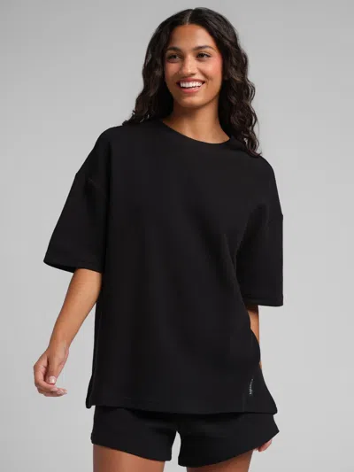 Comfrt Basic Heavyweight Boxy Tee Shirt In Black