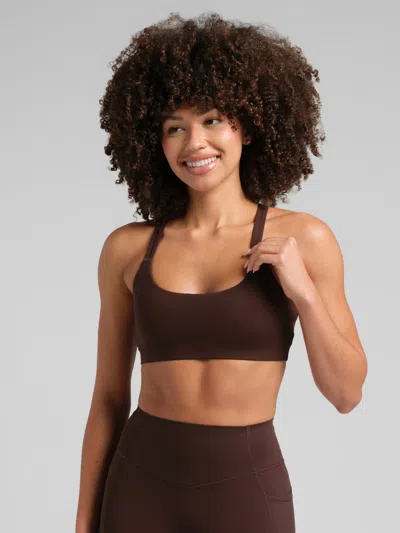 Comfrt Women's  Core™ 2.0 Cross Back Strappy Bra In Brown