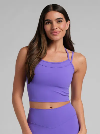 Comfrt Women's  Core™ 2.0 Double Layer Crop Tank In Purple
