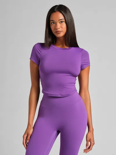 Comfrt Women's  Core™ Crop Tee In Purple